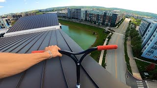 EXTREME SCOOTER ROOFTOP RIDING [upl. by Ursa]