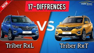 2021 New Triber RxL vs RxT  Detailed Comparison of Triber RxT vs RxL in Hindi  Vahan Official [upl. by Ybbil]