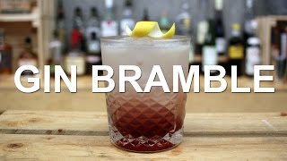 Gin Bramble Gin Cocktail Recipe [upl. by Yelats]