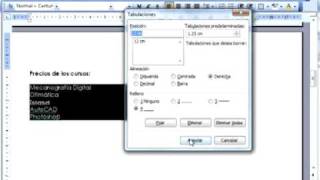 tipos de Tabulaciones en Word [upl. by Eizdnil89]