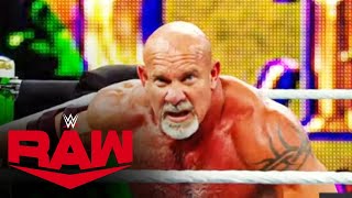 Relive Goldberg’s massive win over Bobby Lashley at WWE Crown Jewel Raw Oct 25 2021 [upl. by Wadlinger441]