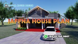 House model and animation Jaffna House Designs  Jaffna style house [upl. by Eggett204]