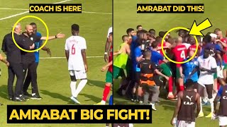 Sofyan Amrabat DEFENDS his coach from his FIGHT during Morocco vs Congo  Manchester United News [upl. by Treat499]