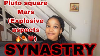 SYNASTRY Pluto square Mars synastry explosive aspects in synastry🔥❤️‍🔥♥️ [upl. by Gris]