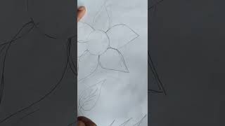 How to drawing art flower 🌹🌹🌹 step by step drawing art flower drawing art painting drawing vip art [upl. by Anivid]