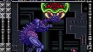 Super Metroid 15 Final Boss Motherbrain EndingCredits [upl. by Kerin910]