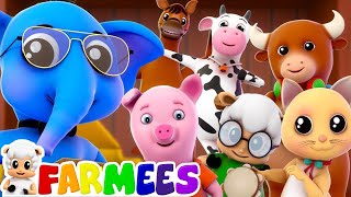 Animal Sound Song  Kindergarten Nursery Rhymes by Farmees [upl. by Alemrac538]