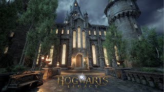 Hogwarts Castle First Person Walking Tour on a Stormy Night [upl. by Jezabella]