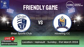 ECB Friendly  Shan Sports Club v Havering CC [upl. by Nnairek]