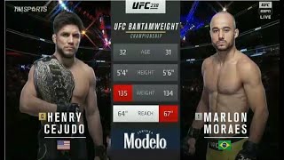 UFC238 BANTAMWEIGHT CHAMPIONSHIP HENRY CEJUDO vs MARLON MORAES FULL MATCH [upl. by Gnud]