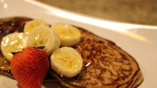 Hot Cakes de Avena y Platano PanCakes La Vainilla Recetas [upl. by Ahseinek]