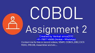 COBOL Assignment2 [upl. by Roselba36]