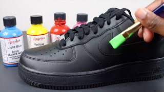 Customizing Black Air Force 1s [upl. by Halsey]