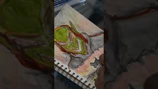 Left handed part 2 drawing art painting sketch author howtodraw illustration lefthandedart [upl. by Dnarud663]