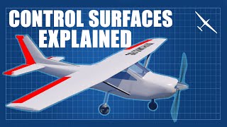 Aircraft Control Surfaces Explained  Ailerons flaps elevator rudder and more [upl. by Takeshi]