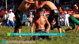 656th Kirkpinar Oil Wrestling Festival in Turkey [upl. by Winsor]