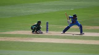 Right hand batsman Virat Kohli front foot off drive spin  incl stance followthrough slow motion [upl. by Hareemas]