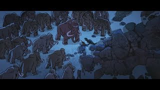 Genndy Tartakovskys Primal  Spear and Fang vs Woolly Mammoth Herd [upl. by Kall]