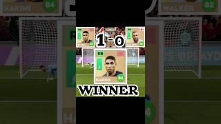 DLS 24 panalty kick friends challenge match Hakimi vs Walkerchallenge gaming ytshorts short [upl. by Aeslek]