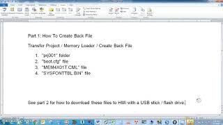 Proface HMI GP4301 TM Download program with USB  part 1 [upl. by Particia455]