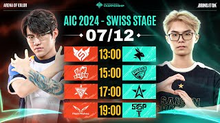 FS vs EA  BAC vs HD  SH vs 1S  FW vs SGP  SWISS STAGE  AIC 2024  NGÀY 0712 [upl. by Arabella]