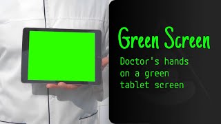 Doctor Using a iPad Download Free HighQuality Stock Video GreenScreen Footage [upl. by Fanestil]