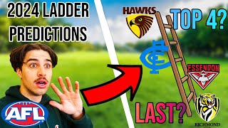 EARLY 2024 AFL LADDER PREDICTIONS [upl. by Tillman]