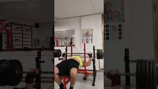 pancapiana benchpress 118kgx5 workout motivation training powerlifting [upl. by Illah]