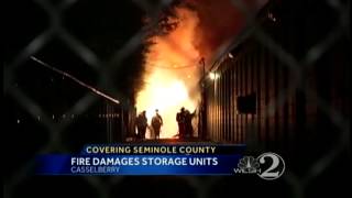 Casselberry storage warehouse burns [upl. by Bing]