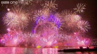 London Fireworks on New Years Day 2011  New Year Live  BBC One [upl. by Thorn]