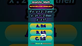 Ratio related problem 6 quiz mathquiz mathexam mathiqtest ssc shortfeed shortindia shorts [upl. by Wallinga]