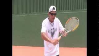 How To Play Tennis  Tennis Tips Firm Up Your Wrist For Better Volleys [upl. by Nivle]