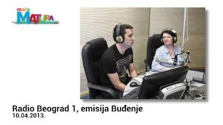 Buđenje Radio Beograd 1 1042013  Gorica i Dragan o sajtu wwwmalamaturacom [upl. by Retseh726]