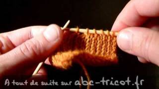 Tuto Tricot Deux mailles ensemble diminution [upl. by Torp]