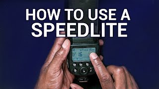 Flash Photography Lesson  How To Use A Speedlite [upl. by Ahtrim]