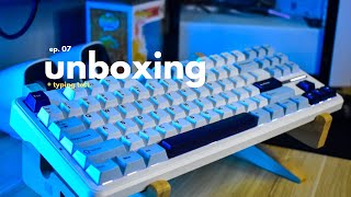 unboxing new keyboard Aula F87 📦✨ [upl. by Rumery]