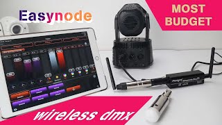 easynode works with cheaper wireless dmx kit，most budget [upl. by Noram]