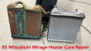 1995 Mitsubishi Mirage Dash and Heater Core Removal [upl. by Cuthbertson]