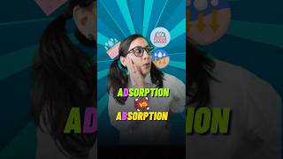 Adsorption 🆚 Absorption  adsorption absorption educationalvideo ytshorts [upl. by Primalia]