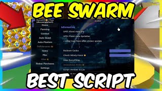 🐝 Roblox Bee Swarm Simulator FREE Script  Hack 🍯 Fast Auto Farm Quest Completion PASTEBIN [upl. by Hersh]