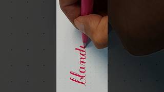 Flattery copperplate calligraphy pentel brushpen touchsignpen [upl. by Felicidad553]