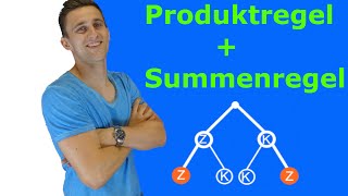 Baumdiagramm  Produktregel amp Summenregel kombiniert  AufgabeLösung  LehrerBros [upl. by Akfir]