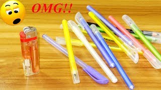 Old pen craft idea  best out of waste  pen reuse idea with plastic bottle [upl. by Lyell345]