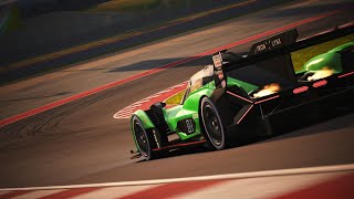 IMSA 2024  Lamborghini SC63 GTP Onboard  COTA [upl. by Auohc]