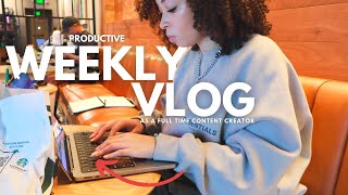 vlog a productive week in my life behind the scenes  aliyah simone [upl. by Mcquade]