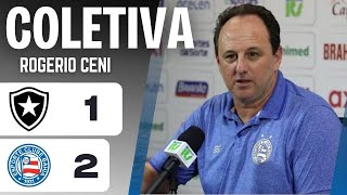 COLETIVA ROGERIO CENI  BOTAFOGO 1 X 2 BAHIA  PÓS JOGO [upl. by Vtarj498]