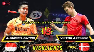 Throwback‼️Highlights Anthony Sinisuka Ginting vs Viktor Axelsen China Open [upl. by Hymie273]