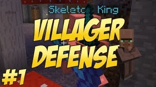 Minecraft Minigame Villager Defense w BTC Pyro amp Team Blue  Ep1 [upl. by Hofmann]