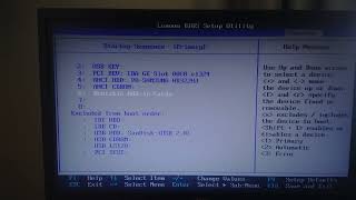 LENOVO EXCLUDED FROM BOOT ORDER [upl. by Czarra]