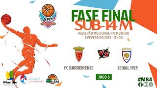 Fase Final U14 Masculinos AB Setúbal  FC Barreirense vs Seixal 1925  Época 20222023 [upl. by Bolanger]